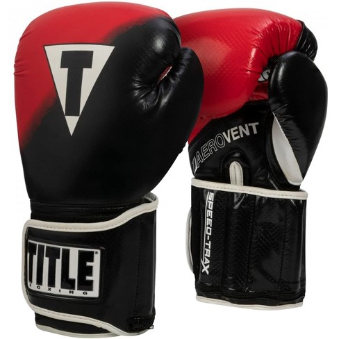 Title Boxing Speed-trax Weighted Bag Gloves -regular - Black/red