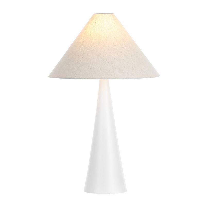 Kimora 26.5 Inch Resin Table Lamp - White/Oatmeal - Safavieh., 3 of 5