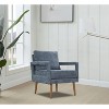 NicBex Chenille Accent Chair,Upholstered Living Room Chairs with Mid-Height Backrest,Mid-Century Modern Arm Chair,Accent Chairs for Living Room - 4 of 4