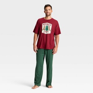 Men's 2pc Short Sleeve T-shirt & Pant Pajama Set - Goodfellow & Co™ - 1 of 3