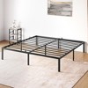 Full/Queen/King Bed Frame, 14-Inch Heavy Duty Metal Platform Bed with Non-Slip Mattress, Under-Bed Storage, Reserved Holes for DIY Headboard - 3 of 4