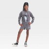 Girls' Olivia Rodrigo Oversized Fleece Crew Neck Sweatshirt - Gray - 4 of 4