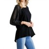 Women's Mesh Puff Sleeve Top - umgee - 2 of 4
