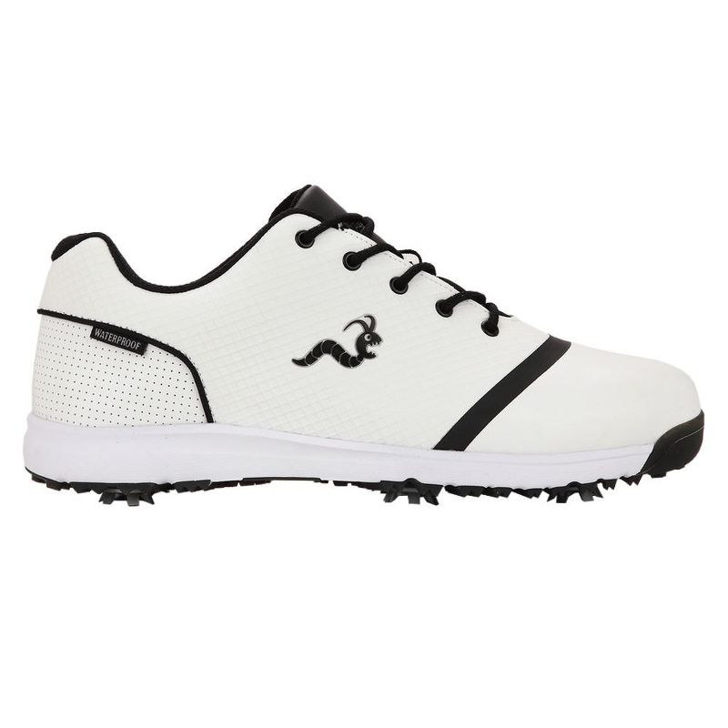 Woodworm Tour V3 Mens Waterproof Golf Shoes White/Black, 2 of 5