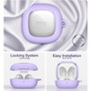 SURITCH Protective Case for Samsung Galaxy Buds FE(2023)/Buds 2 Pro(2022)/Buds 2(2021)/Buds Pro(2021)Buds Live(2020), Shockproof Earbuds Cover, Purple - 3 of 3