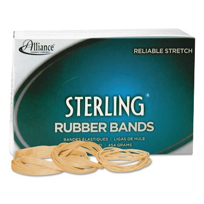 Alliance Sterling Ergonomically Correct Rubber Bands, #32, 3 x 1/8, 950 Bands/1lb Box