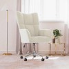 vidaXL Relaxing Chair Light Gray Velvet (100% polyester), steel Standard - Cream - 2 of 4