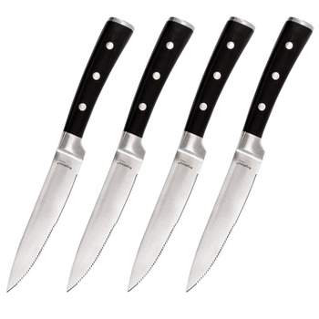 Farberware Millennium Steak Knifes Set of 4 Wood Handle Silverware