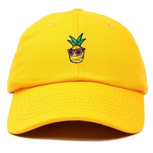 Dalix Pineapple Embroidered Cap Cotton Baseball Summer Cool Dad Hat Mens - 1 of 4
