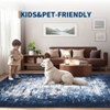 Abstract Machine Washable Rug with Rubber Backing for Living Room - 4 of 4