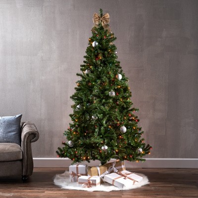 LOVMOR 7' Noble Hinged Tree with 500 MultiLights-UL,Dia:48