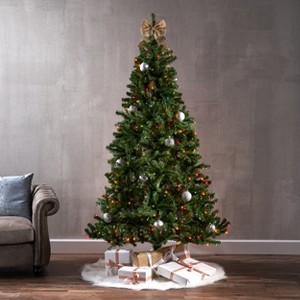 LOVMOR 7' Noble Hinged Tree with 500 MultiLights-UL,Dia:48 - 1 of 4