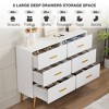 Dresser for Bedroom – 6 Drawer Chest with Gold Metal Handles, Bedroom Dresser with Gold Metal Legs - 4 of 4