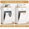 Gallon Tilt Out Trash Cabinet, Freestanding Kitchen Trash Bin Cabinet with Hideaway Drawer, Pet Proof Wooden Garbage & Recycling Cabinet - 3 of 4