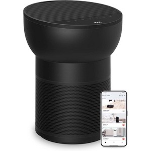 TCL Breeva A2 Smart Air Purifier and Humidifier, Up to 882 Sq Ft, 4-Stage True HEPA (H13) Filter, Removes 99.97% of Dust, Bacteria, Odors, A215B Black - 1 of 4