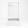 Entryway Hall Tree With Shoe Bench, Coat Rack with Flip Top Storage Bench & 5 Hooks, Coat Rack Storage Shelf for Small Spaces Living Room Hallway - 3 of 4