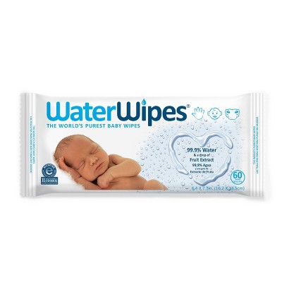 WaterWipes Unscented Baby Wipes - 60ct 