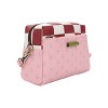 Demon Slayer Nezuko Metal Badge Women's Pink Crossbody Handbag - 3 of 4
