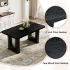 KWPZQEB 64.5" Dining Table, Farmhouse Rectangular Kitchen Table with Wood Grain Stickers, Wooden Dinner Table for Dining Room, Kitchen - 4 of 4