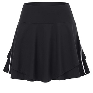 Women's Tennis Skirts High Waist with Pocket Athletic Ruffle Golf Skorts Skirts for Women Casual Workout - 1 of 4