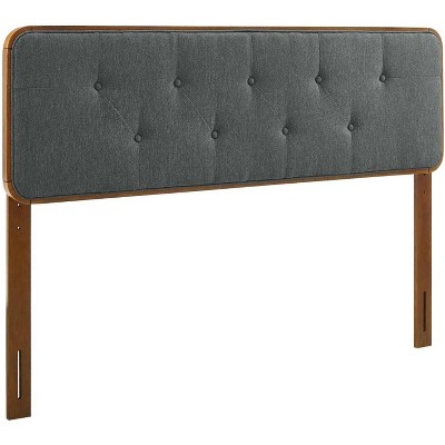 Modway Collins Tufted King Fabric and Wood Headboard
