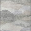 HomeRoots 3' X 5' Beige And Gray Abstract Washable Indoor Outdoor Area Rug - 4 of 4