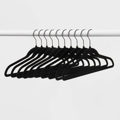 10pk Thin Plastic Hangers Gray - Brightroom™ : Target