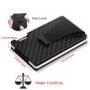 iMountek "Carbon Fiber RFID Blocking Credit Card Holder Wallet with Cash Clip - Slim & Secure for Men" Black - 2 of 4