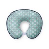 Bacati - 3 pc Noah Tribal Print Mint Navy Hugster Feeding & Infant Support Nursing Pillow - 3 of 4