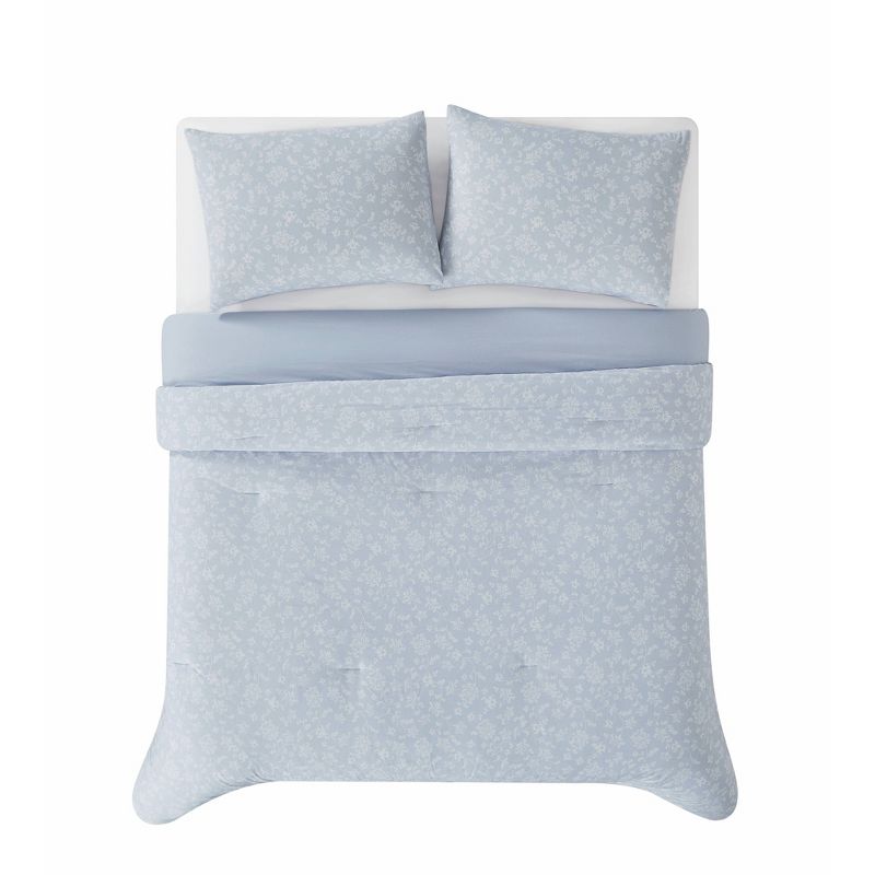 The Farmhouse By Rachel Ashwell Majesty Comforter Set White/Blue, 4 of 6