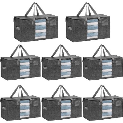 4/6/8 Pack Moving Bags, Comforter and Blanket Storage Bags for Closet, Moving Boxes, Boxes with Lids Alternative