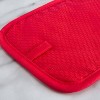 Sur La Table Kitchen Essentials 2pk 7"x10" Quirky Strawberries Fruit Pot Holder Set Pink/Green: Cotton, Machine Washable - 3 of 4