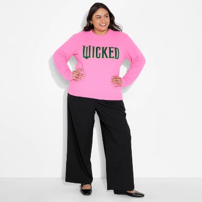 Women's Wicked Graphic Sweater - Berry Pink
