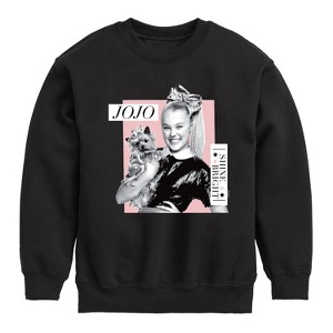 JoJo Siwa Shine Bright Graphic Long Sleeve Fleece Sweatshirt - Black - 4T - 1 of 3