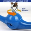 Etokfoks Ninja Twister Swing Set 360 Degree Handle Twist Spin Slackline Attachment Non Slip Blue 15 x 5.3 x 3.5 Inch 1 Piece - 2 of 4