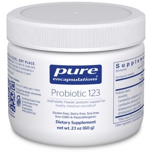 Pure Encapsulations Probiotic 123 - Children's Probiotic Support for Healthy Intestinal Microflora* - 2.1 Ounces - 1 of 4