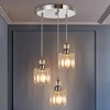 LLHZSY 3-Light Cluster Crystal Chandelier Modern Island Pendant Ceiling Fixtures - 2 of 4