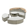 DSVIMOY Patio Daybed, Outdoor Sectional Sofa Set with Retractable Canopy, Separate Seating and Removable Cushion, Beige, 66.5"*65"*53.5" - 2 of 4