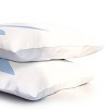Deny Designs Standard April Lane Art Block Blue Monogram K Microfiber Printed Pillow Sham - 3 of 3