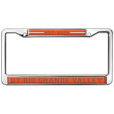 Texas Rio Grande Valley School Logo Full Size Standard License Plate Metal Frame