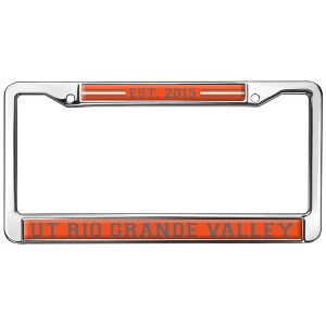 Texas Rio Grande Valley School Logo Full Size Standard License Plate Metal Frame - 1 of 4
