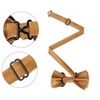 INSPIRE CHIC Men's Solid Color Pre-tied Adjustable Strap Bow Tie - 2 of 4