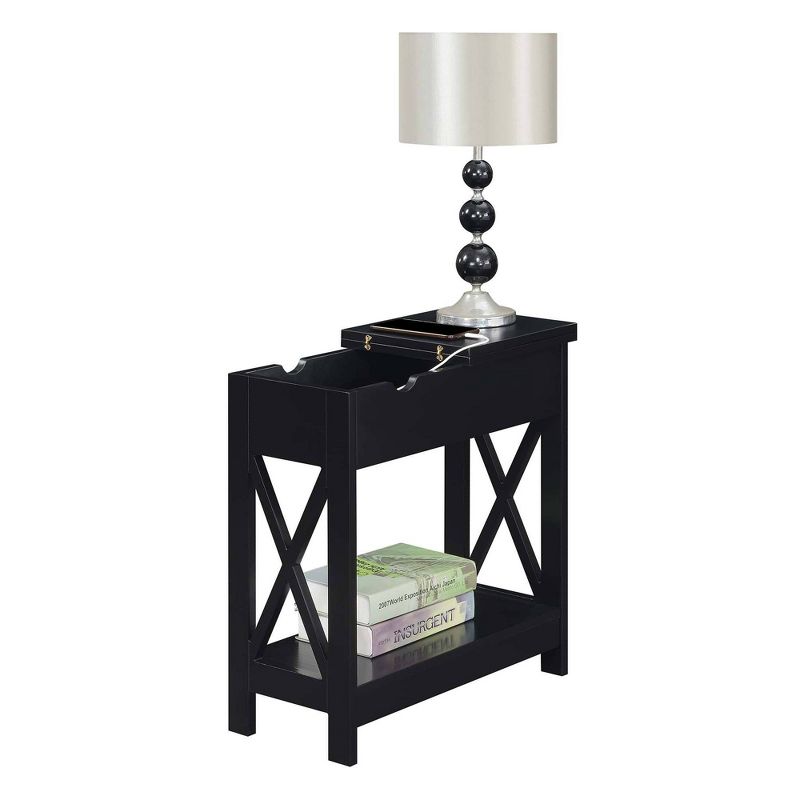 Oxford Flip Top End Table with Charging Station - Breighton Home, 5 of 10