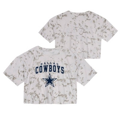 NFL Tampa Bay Buccaneers Junior Short Sleeve Tie-Dye Fashion Crop T-Shirt -  - ShopStyle