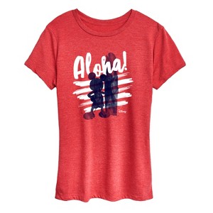 Women's - Disney - Aloha Short Sleeve Graphic T-Shirt - 1 of 4