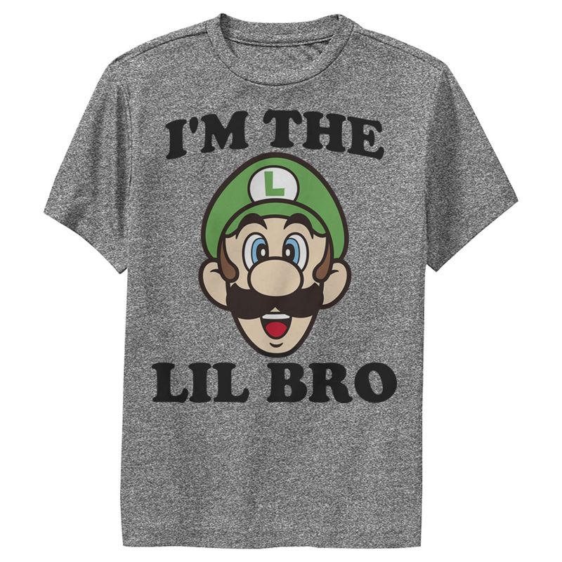 Boy's Nintendo Luigi Little Brother Performance Tee, 1 of 4