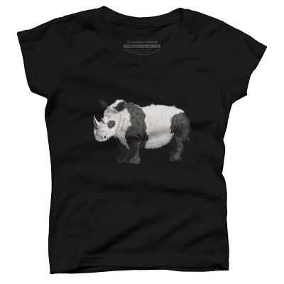 Girl's Design By Humans The Wild Pandanoceros By CrazedGraphics T-Shirt
