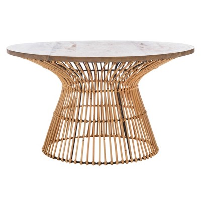 Whent Round Coffee Table Natural/black 