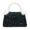 Girls Pearl Ribbon Handbag – Luxe Faux Fur Purse with Pearl Handle & Bow Detail | Dress-Up & Special Occasion Bag - 2 of 4