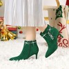 Allegra K Women's Bling Rhinestone Pointed Toe Stiletto Heels Ankle Boots - 2 of 4